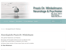 Tablet Screenshot of praxis-dr-winkelmann.de